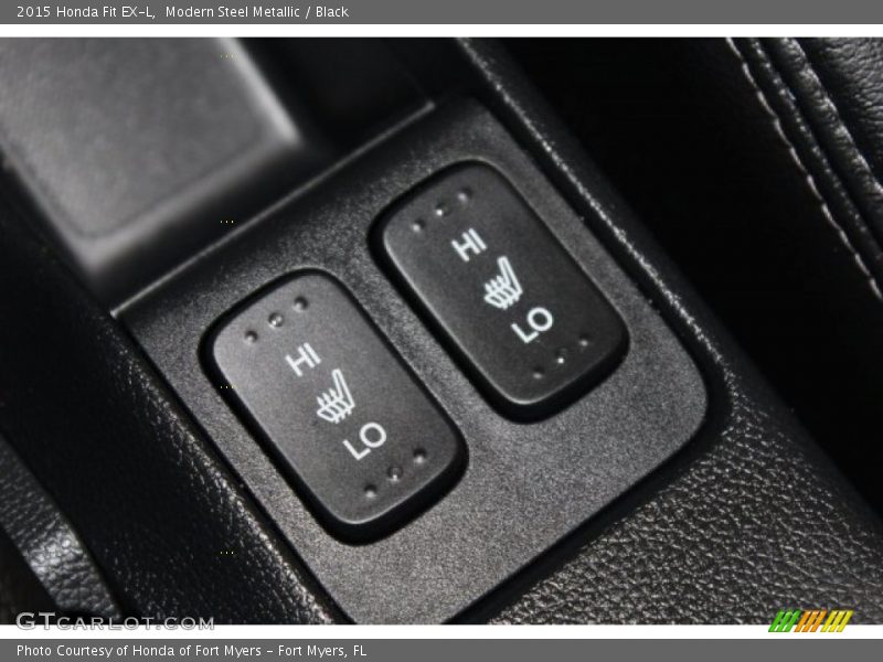 Modern Steel Metallic / Black 2015 Honda Fit EX-L