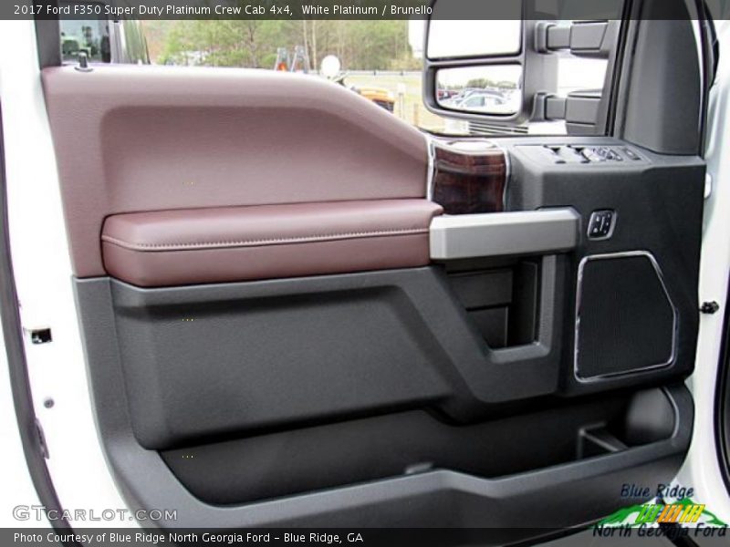 White Platinum / Brunello 2017 Ford F350 Super Duty Platinum Crew Cab 4x4