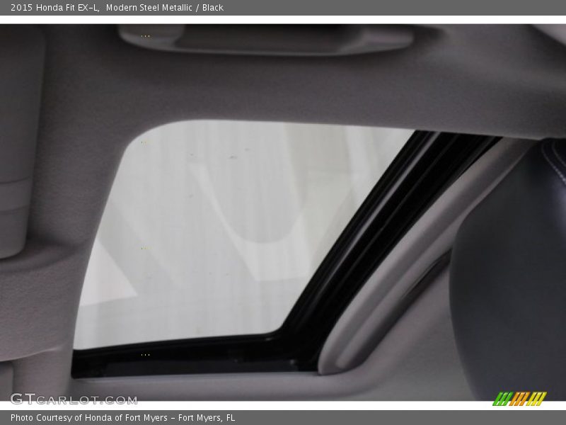 Modern Steel Metallic / Black 2015 Honda Fit EX-L