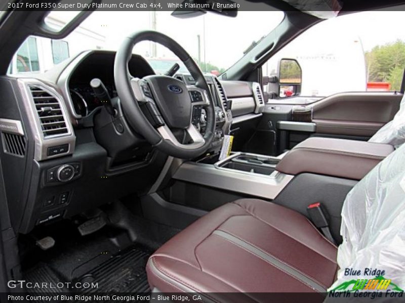 White Platinum / Brunello 2017 Ford F350 Super Duty Platinum Crew Cab 4x4