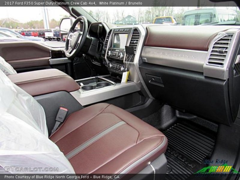 White Platinum / Brunello 2017 Ford F350 Super Duty Platinum Crew Cab 4x4