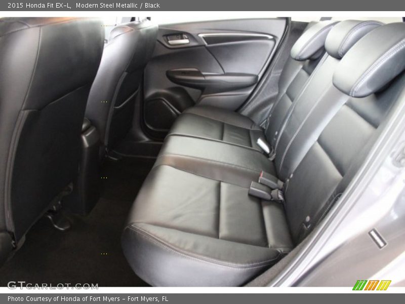 Modern Steel Metallic / Black 2015 Honda Fit EX-L