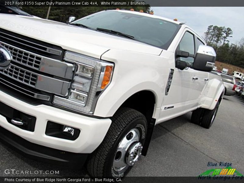 White Platinum / Brunello 2017 Ford F350 Super Duty Platinum Crew Cab 4x4