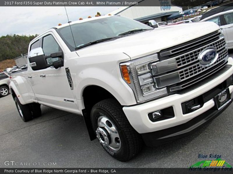 White Platinum / Brunello 2017 Ford F350 Super Duty Platinum Crew Cab 4x4