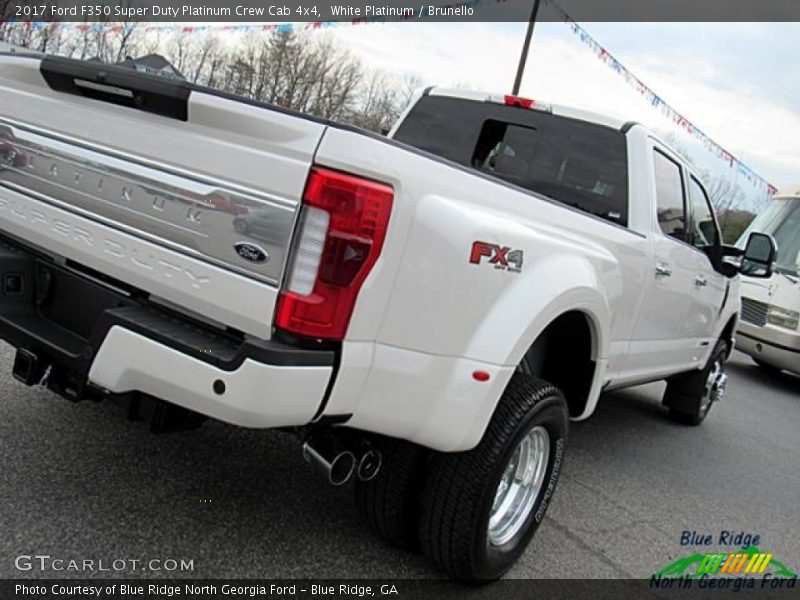 White Platinum / Brunello 2017 Ford F350 Super Duty Platinum Crew Cab 4x4