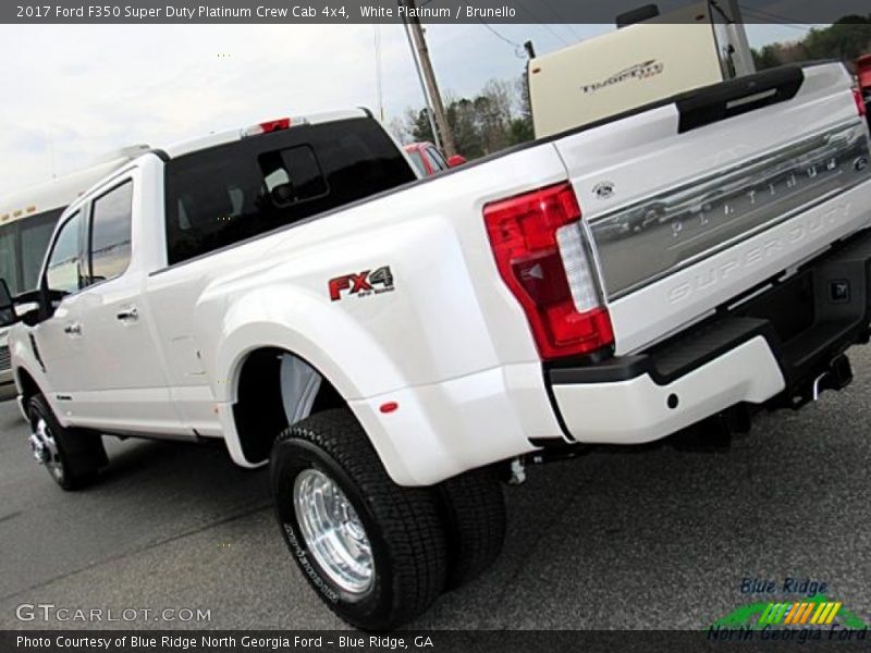 White Platinum / Brunello 2017 Ford F350 Super Duty Platinum Crew Cab 4x4