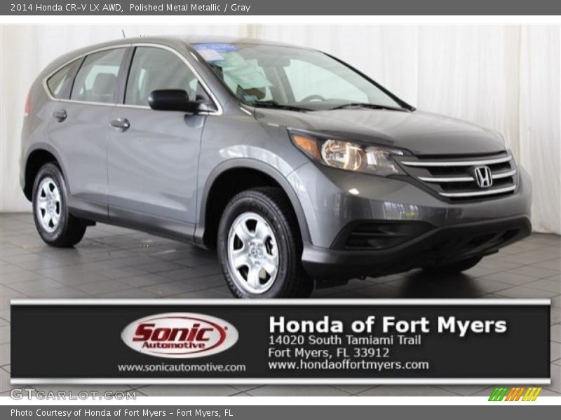 Polished Metal Metallic / Gray 2014 Honda CR-V LX AWD