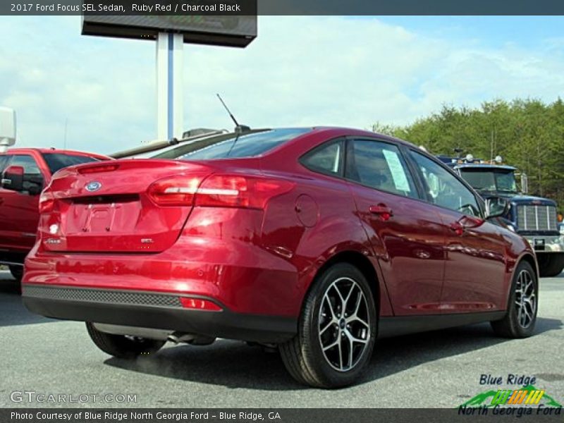 Ruby Red / Charcoal Black 2017 Ford Focus SEL Sedan