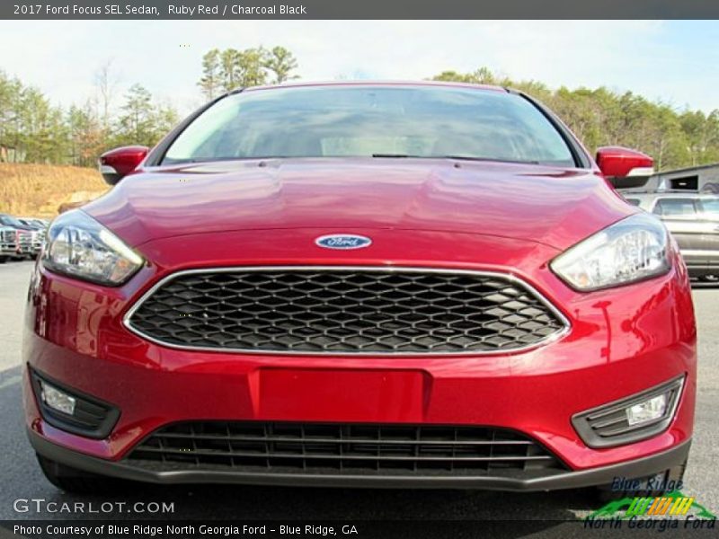 Ruby Red / Charcoal Black 2017 Ford Focus SEL Sedan