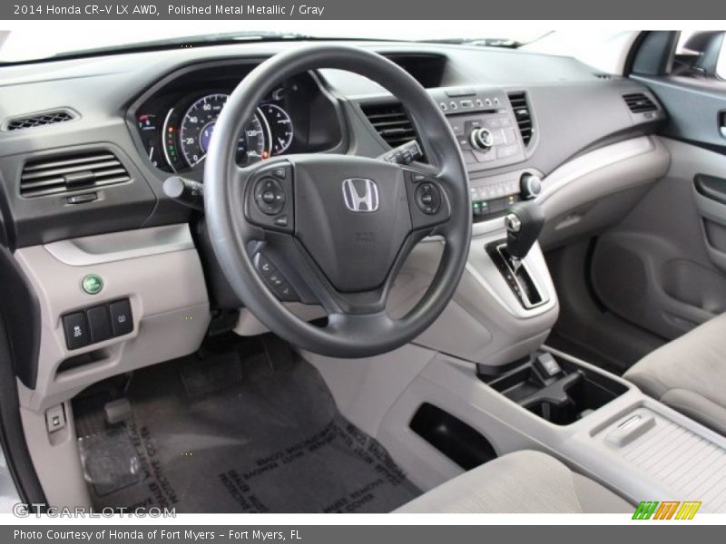 Polished Metal Metallic / Gray 2014 Honda CR-V LX AWD