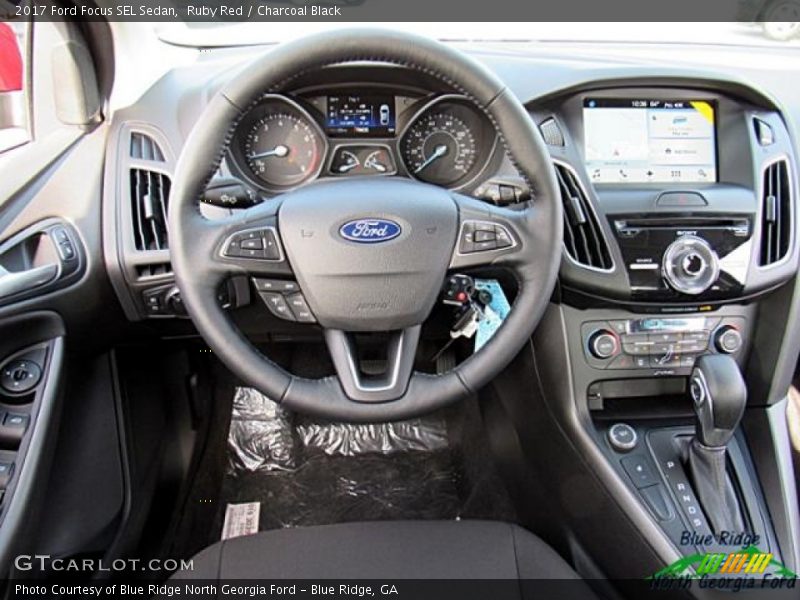 Ruby Red / Charcoal Black 2017 Ford Focus SEL Sedan