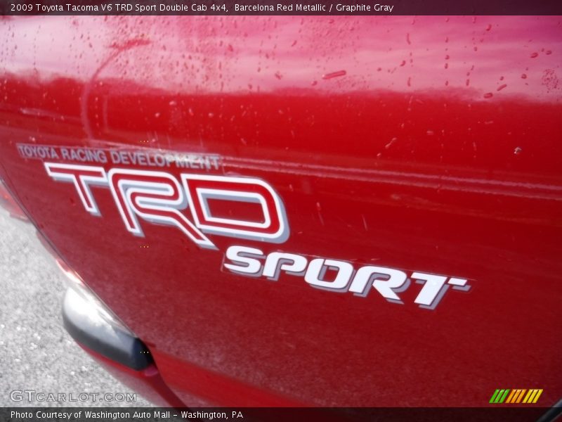 Barcelona Red Metallic / Graphite Gray 2009 Toyota Tacoma V6 TRD Sport Double Cab 4x4