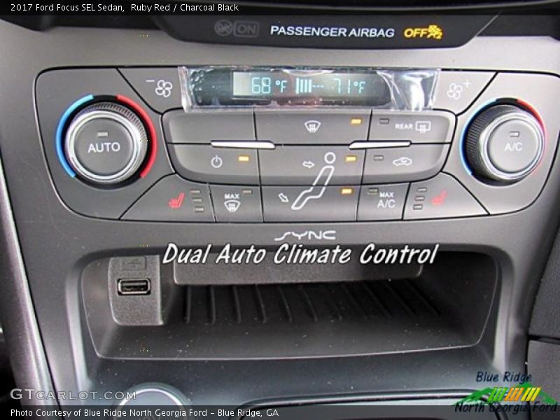 Ruby Red / Charcoal Black 2017 Ford Focus SEL Sedan