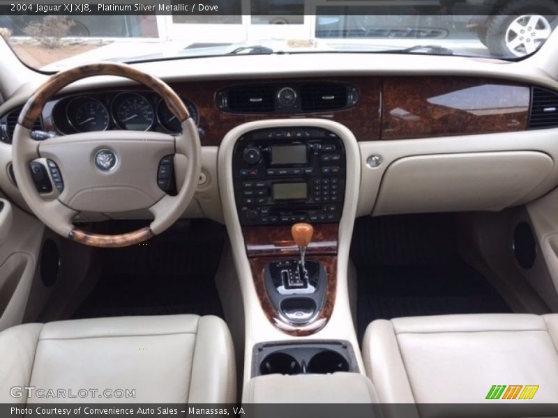 Platinum Silver Metallic / Dove 2004 Jaguar XJ XJ8