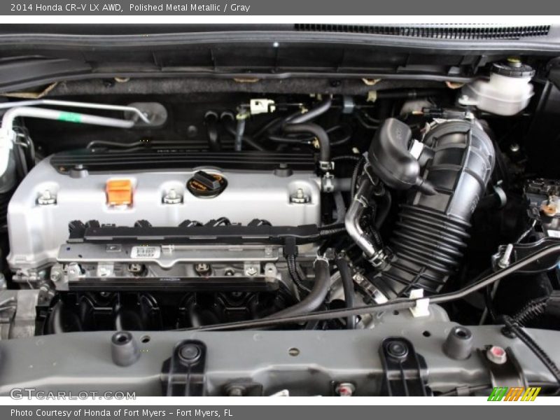 Polished Metal Metallic / Gray 2014 Honda CR-V LX AWD