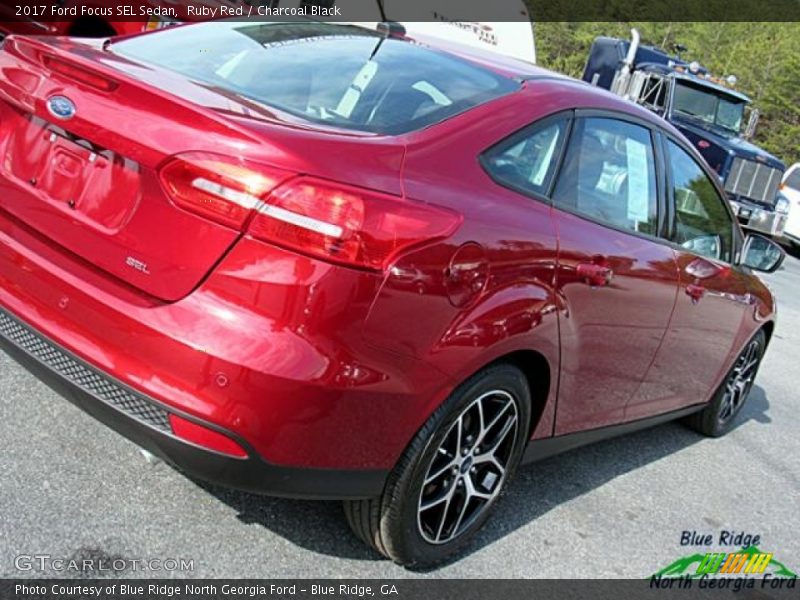 Ruby Red / Charcoal Black 2017 Ford Focus SEL Sedan