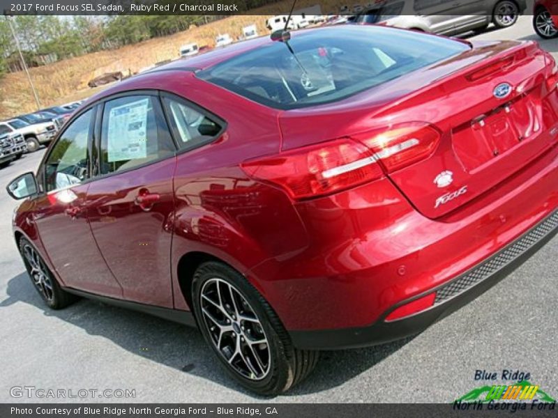 Ruby Red / Charcoal Black 2017 Ford Focus SEL Sedan