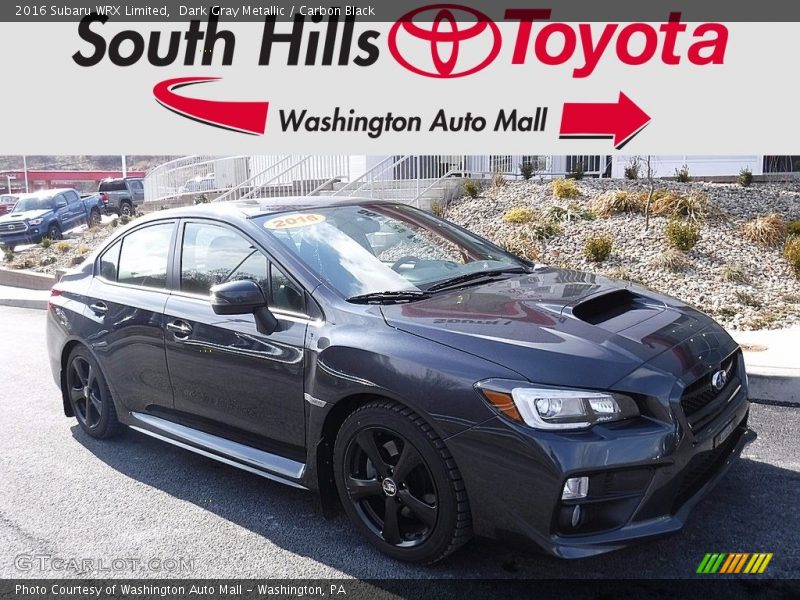 Dark Gray Metallic / Carbon Black 2016 Subaru WRX Limited