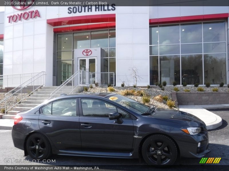 Dark Gray Metallic / Carbon Black 2016 Subaru WRX Limited