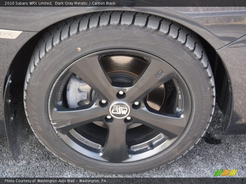 Dark Gray Metallic / Carbon Black 2016 Subaru WRX Limited
