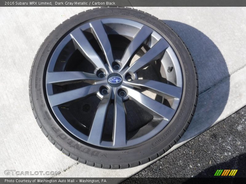 Dark Gray Metallic / Carbon Black 2016 Subaru WRX Limited