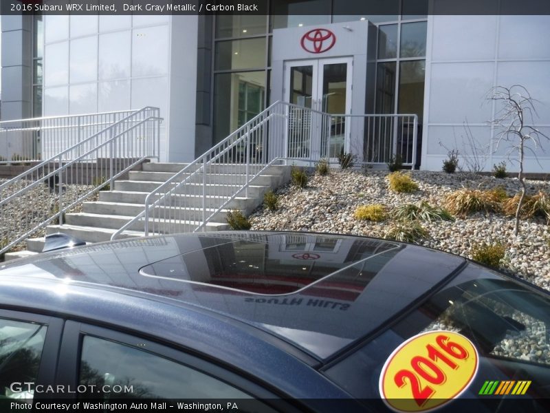 Dark Gray Metallic / Carbon Black 2016 Subaru WRX Limited