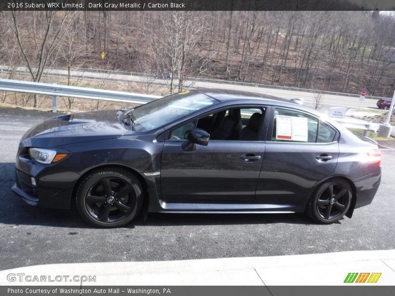 Dark Gray Metallic / Carbon Black 2016 Subaru WRX Limited