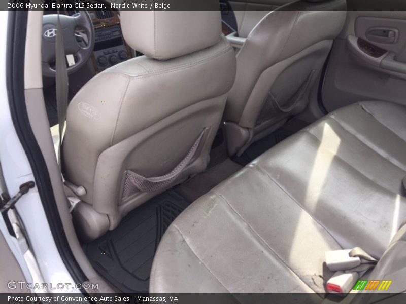 Nordic White / Beige 2006 Hyundai Elantra GLS Sedan