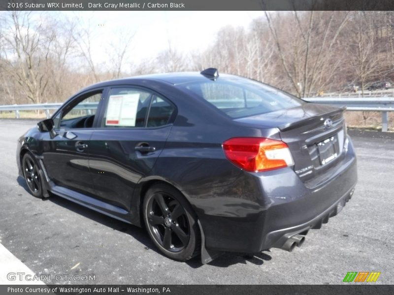 Dark Gray Metallic / Carbon Black 2016 Subaru WRX Limited