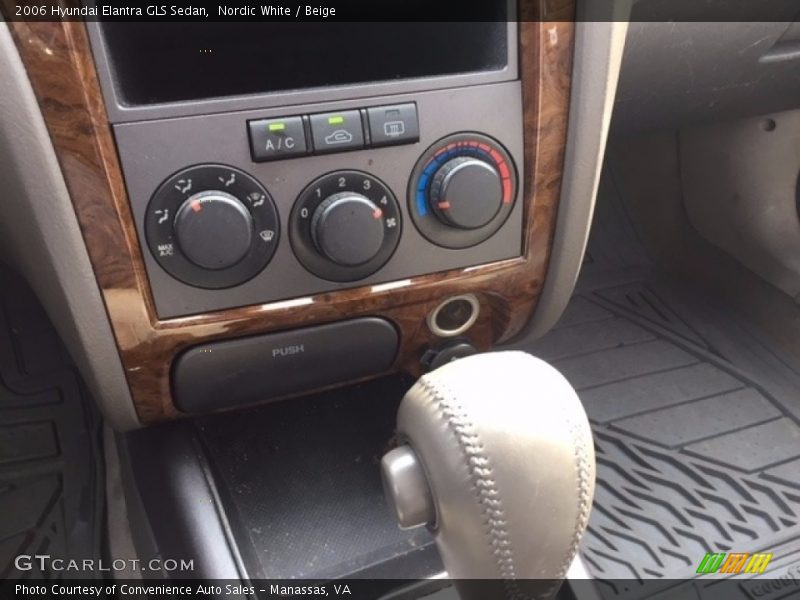 Nordic White / Beige 2006 Hyundai Elantra GLS Sedan