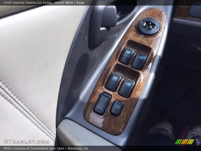 Nordic White / Beige 2006 Hyundai Elantra GLS Sedan