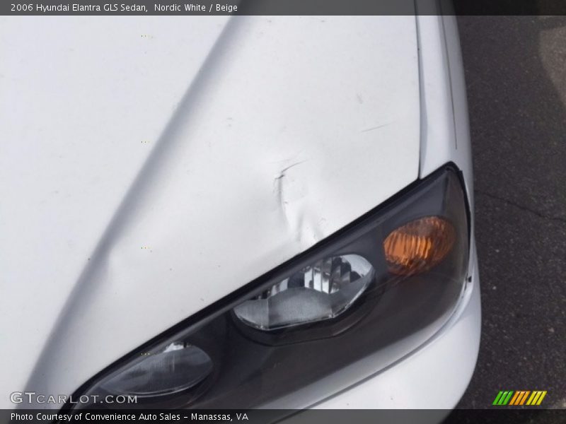 Nordic White / Beige 2006 Hyundai Elantra GLS Sedan