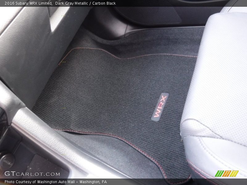 Dark Gray Metallic / Carbon Black 2016 Subaru WRX Limited