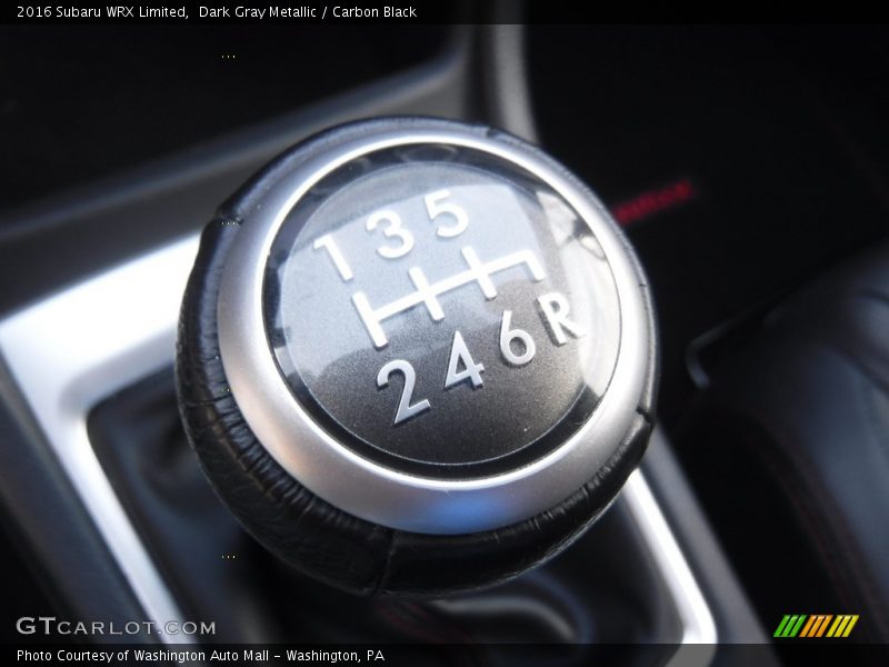 Dark Gray Metallic / Carbon Black 2016 Subaru WRX Limited