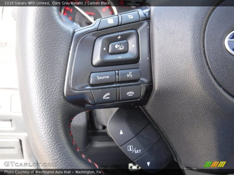 Dark Gray Metallic / Carbon Black 2016 Subaru WRX Limited