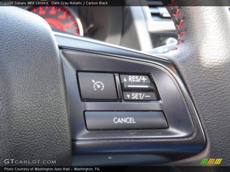Dark Gray Metallic / Carbon Black 2016 Subaru WRX Limited