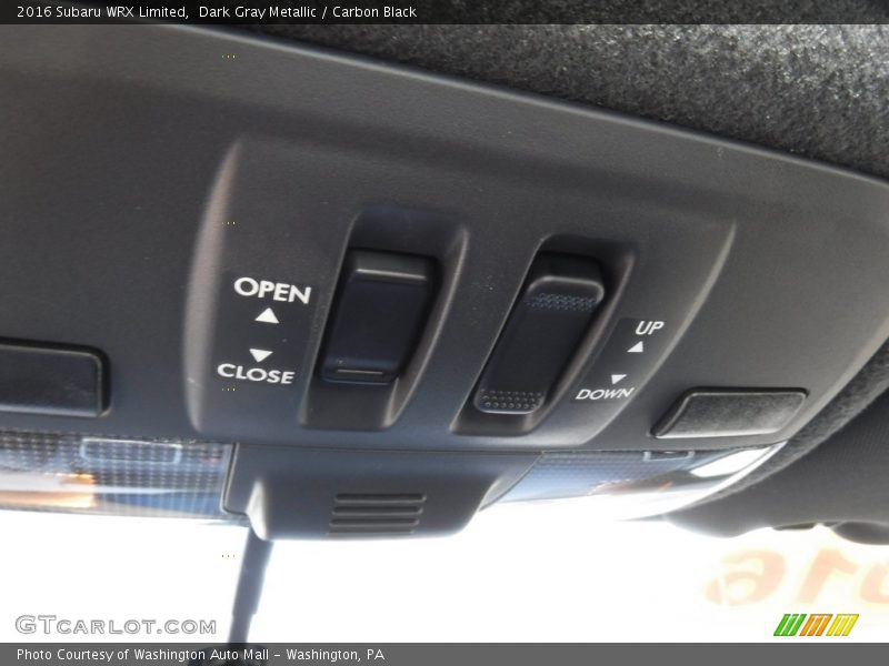 Dark Gray Metallic / Carbon Black 2016 Subaru WRX Limited