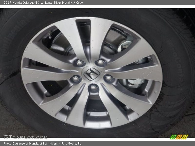 Lunar Silver Metallic / Gray 2017 Honda Odyssey EX-L