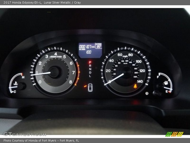Lunar Silver Metallic / Gray 2017 Honda Odyssey EX-L