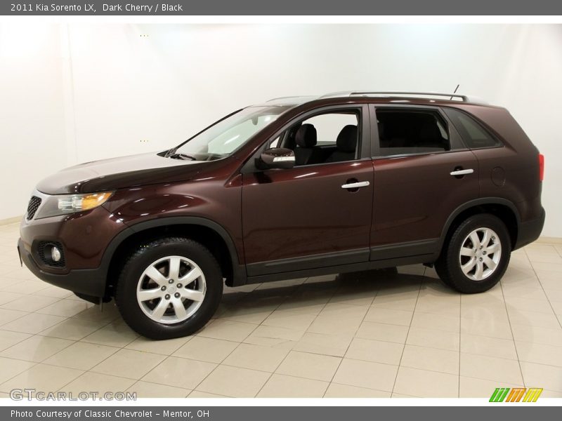 Dark Cherry / Black 2011 Kia Sorento LX