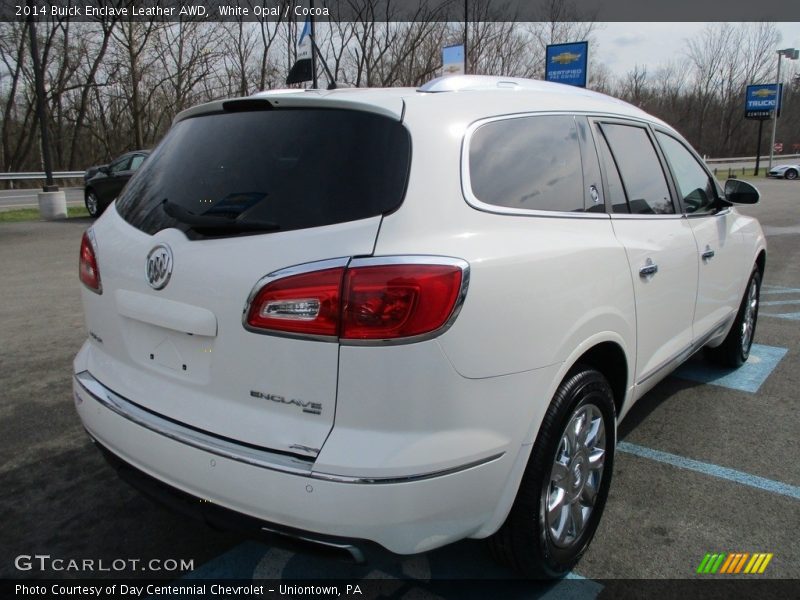 White Opal / Cocoa 2014 Buick Enclave Leather AWD