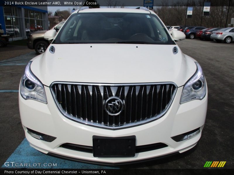 White Opal / Cocoa 2014 Buick Enclave Leather AWD