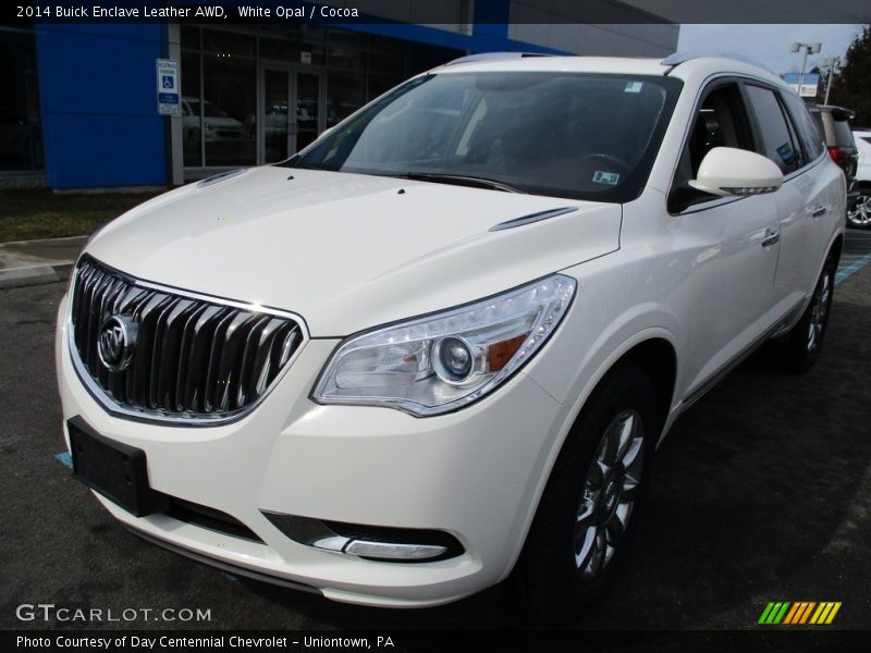 White Opal / Cocoa 2014 Buick Enclave Leather AWD