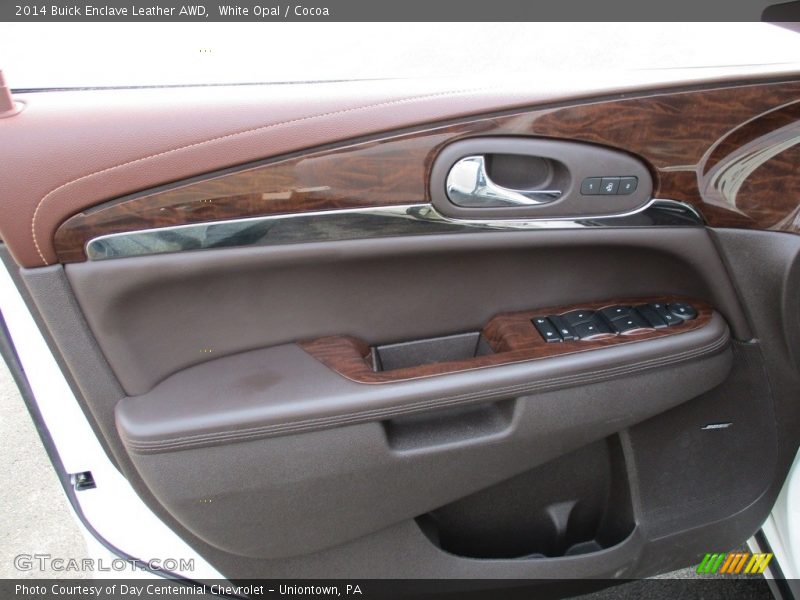 White Opal / Cocoa 2014 Buick Enclave Leather AWD