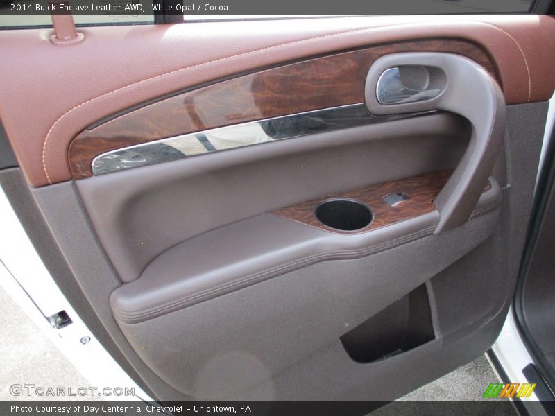 White Opal / Cocoa 2014 Buick Enclave Leather AWD