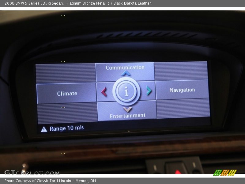 Platinum Bronze Metallic / Black Dakota Leather 2008 BMW 5 Series 535xi Sedan