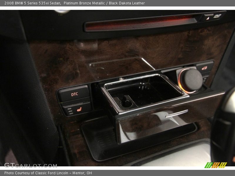 Platinum Bronze Metallic / Black Dakota Leather 2008 BMW 5 Series 535xi Sedan