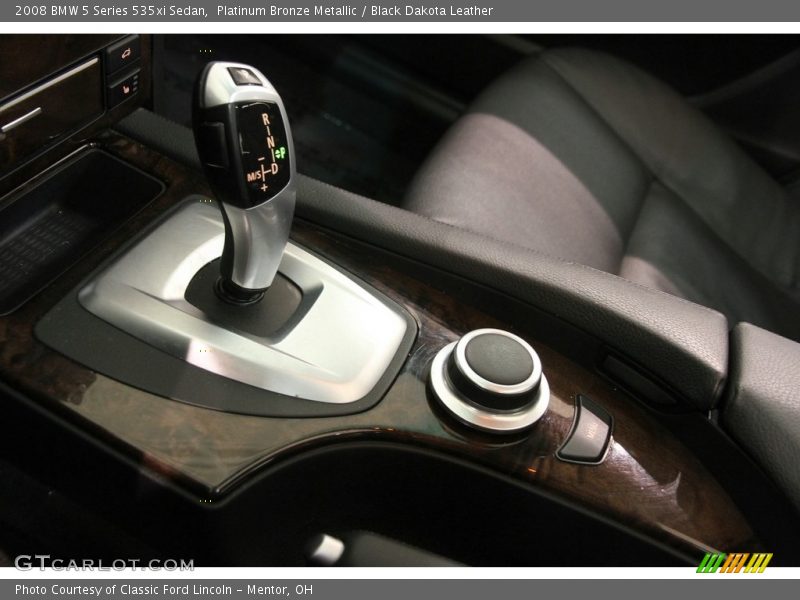 Platinum Bronze Metallic / Black Dakota Leather 2008 BMW 5 Series 535xi Sedan
