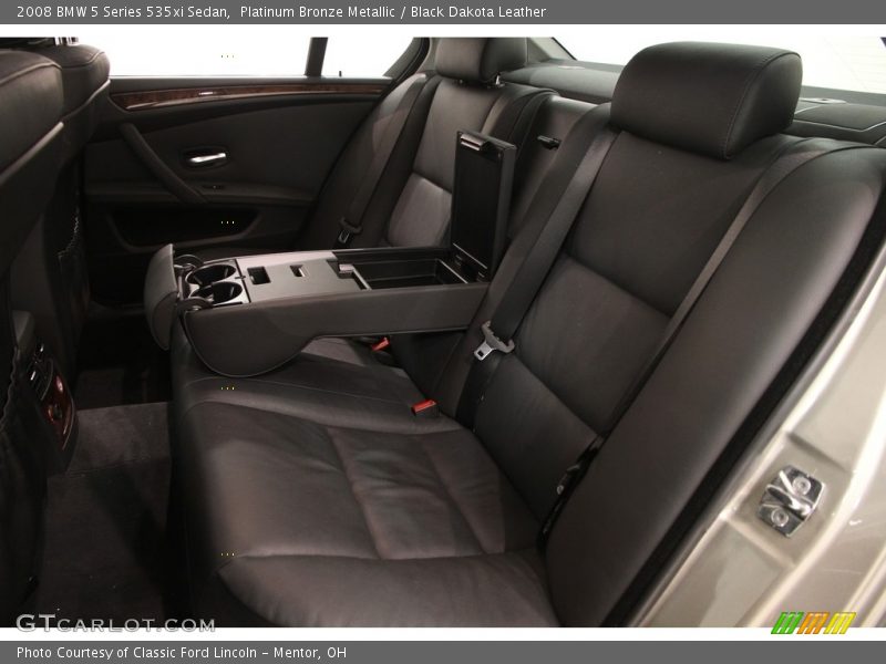 Platinum Bronze Metallic / Black Dakota Leather 2008 BMW 5 Series 535xi Sedan
