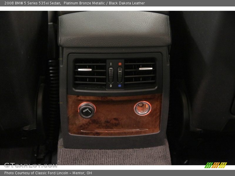 Platinum Bronze Metallic / Black Dakota Leather 2008 BMW 5 Series 535xi Sedan